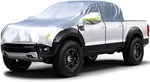 Konnfeir Half Car Cover With Pickup (crew Cab) Length 125'' To 142'', Silver New. Price: $53.45.