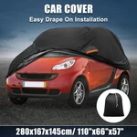 Waterproof 210D-PU Oxford Car Cover Smart Fortwo 2007-2019 With Zipper Black New. Price: $32.44.
