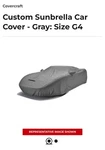 Covercraft Chevy Impala 2014-2020 Sunbrella Car C17610D4 W/cable Lock-read New. Price: $549.98.