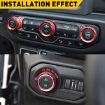 For 2018-2023 Jeep Wrangler Jl Air Conditioner Headlight Switch Knob Trim Red 4X New. Price: $13.99.