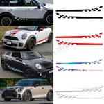 Sporty Style Racing Checkered Flag Side Door Skirt Decor Decal For Mini Cooper New. Price: $15.91.