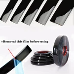 Adhesion Black Molding Trim Strip Bumpers Car Body Side Doors Roof Window Trunk New. Price: $18.99.