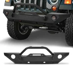 Front Bumper Guard Fit Wrangler Jku 2007-2018 W/ Fog Light Hole Winch Plate New. Price: $219.99.