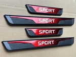 For Toyota Accessories Car Door Scuff Sill Cover Panel Step Protector Trims X4 New. Price: $39.99.
