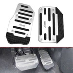 Silver Car Aluminum Pedal Pad Clutch Brake Non-slip Automatic Footst Cover New. Price: $12.99.