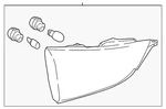 Genuine Nissan Backup Lamp Assembly 26555-6MR5A New. Price: $273.61.