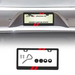 1X For Dodge Charger Durango Red Car License Plate Frame Black Metal Cover New. Price: $12.99.