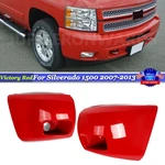 For 2007-2013 Silverado 1500 Front Bumper End Caps Fog Light Covers Victory Red New. Price: $94.99.