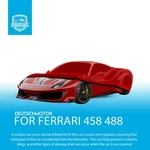 For Ferrari 458 488 Outdoor Car Cover Red Waterproof Heavy Duty Semi Custom 400D New. Price: $199.99.