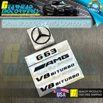 G63 Amg V8 Biturbo Gloss Black Emblem W463 W464 Rear Star Badge Benz Combo Set New. Price: $91.19.