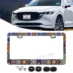 Mandala Solid Car Front Bumper License Plate Covers Protector Kit Anti-scratch New. Price: $13.89.