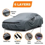 6 Layer Peva Cotton Custom Fit Ford Mustang Gt Car Cover 100% Waterproof Outdoor New. Price: $59.99.