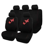 Universal Car Seat Covers Protectors Full Set Black Butterfly Rear Split Mesh New. Price: $39.99.