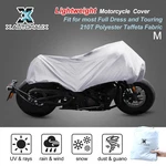 Size Motorcycle Cover Half Waterproof Rain Dust Protector Silver New. Price: $25.49.
