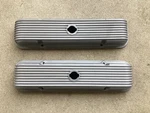 Vintage Cal-custom Pontiac Aluminum Valve Covers Finned 326-455 Usa California Used. Price: $299.95.