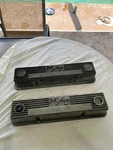 Vintage M/t Finned Aluminum Valve Cover Pair Sbc Small Block Chevy 103R-50B 350 Used. Price: $127.63.