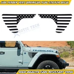 Black Fender Vent American Flag Vinyl Decals For Jeep Wrangler Jlu 2018-UP New. Price: $16.59.