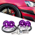 4X Purple Jdm Quick Release Fasteners For Bumpers Trunk Fender Hatch Lids Kit New. Price: $9.99.