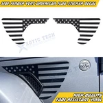 Carbon Style Fender Vent American Flag Decals For Jeep Wrangler Jlu 2018-UP New. Price: $16.59.