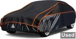Kayme Anti Hail Thickened Multi-layered Eva Car Cover, 176"-185", Orange/ Black Used. Price: $88.07.