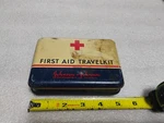 Vintage Johnson & First Aid Car Travel Kit Tin Box-automotive Accessory Used. Price: $17.50.