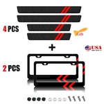 Car License Plate Frame Metal Cover + Door Sill Protectors For Dodge Durango M7 New. Price: $21.99.