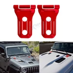 Red Front Engine Hood Hinge Cover For Jeep Wrangler Jlu Gladiator Jt 2018-UP New. Price: $24.39.