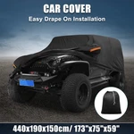 Waterproof Aluminum Film Car Cover For Jeep Wrangler JK2 07 -17 With Zipper New. Price: $63.99.