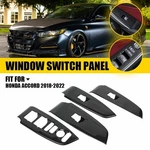 Carbon Fiber Door Window Lift Switch Panel Trim Cover For Honda Accord 2018-2022 New. Price: $24.69.