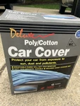 Vintage Deluxe Poly Cotton Car Cover Size M/c 15 Ft Water Res. Breathable 90S Used. Price: $49.00.