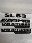 SL63 Amg V8 Biturbo 4MATIC+ Emblem Gloss Black Badge Set For Mercedes R232 2022+ New. Price: $93.96.