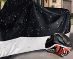 Motorcycle Rain And Snow Cover Silver Black Xl New Universal Lock. Price: $43.33.