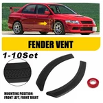 Front Fender Side Vent Cover Abs X Style For 2002-2016 Lancers Mitsubishi Evo New. Price: $138.50.