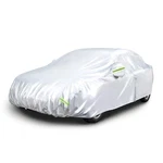 Amazon Basics Silver Weatherproof Car Cover - 150D Sedans Up To 180", New. Price: $58.98.