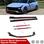 Red Front Bumper LIP+2.2M Side Skirt+strut Rods For Hyundai Veloster Elantra New. Price: $139.97.