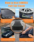 Fjwdsc Full Enclosed Car Covers Waterproof All Weather Universal (J4) New. Price: $179.99.