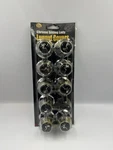 Roadpro 1-1/2" Chrome Steel Bullet Lug Nut Covers Tall Sitting Lady Gone New. Price: $23.19.