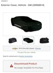 10 11 12 13 15 Chevrolet Chevy Camaro Oem Indoor Car Cover 20960814 Obsolete Used. Price: $224.10.