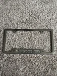 Chrome Stainless License Plate Cover For Mercedes Benz Used. Price: $20.00.