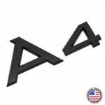 Audi A4 Matte Black Rear Letter Tail Badge Trunk Nameplate Emblem Sport New. Price: $15.99.