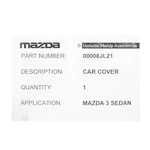 Oem Genuine 2014-2018 Mazda 3 Hatchback Gray Car Cover & Storage Bag 0000-8J-L21 New. Price: $222.55.