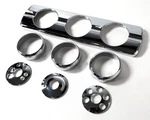 Chrome Ac Heater Dash Control & Knob Covers For 2008-2017 Freightliner Cascadia New. Price: $27.99.