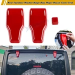Red Rear Window Hinge Cover Trim Nozzle Decals For Jeep Wrangler Jlu 2018-UP New. Price: $17.79.