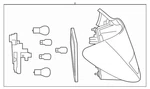 Genuine Mercedes-benz Rear Lamp Combination 117-906-01-01 New. Price: $284.85.