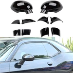 Black Car Side Mirror Cover Abs Decals Rearview Trim For Dodge Challenger 2009+ New. Price: $37.99.