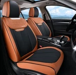 Coverado Faux Leather Front Car Seat Covers, Brown/black Fit Most Sedans, Suv New. Price: $95.00.