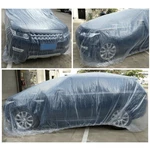 5 Pack Clear Plastic Disposable Car Cover Temporary Universal Rain Dust Garage New. Price: $29.96.