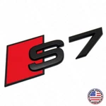 Audi S7 Matte Black Rear Letter Tail Nameplate Trunk Emblem Badge Sport Sline New. Price: $19.99.