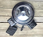 Dual Snorkel Air Cleaner Chrome Lid Assembley C3 1976 1981 Corvette Used. Price: $220.00.