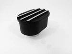 Aluminum Oval Push Valve Cover Breather Sb Chevy Ford Finned Fit 1-1/4" Black New. Price: $42.45.